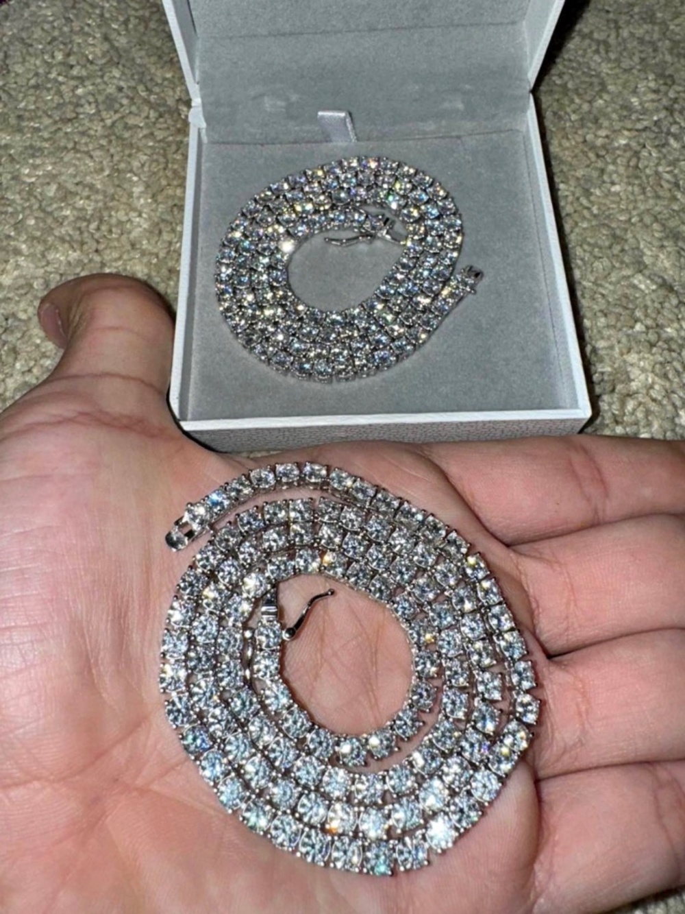 VVS1 Moissanite Tennis Necklace